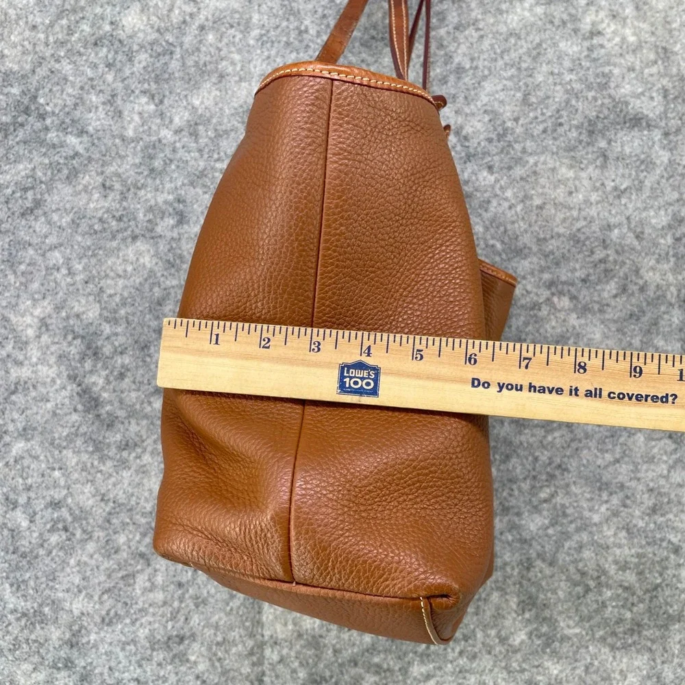 Dooney & Bourke Flynn Tote Bag Women Medium Brown Pebbled Leather Shoulder Purse